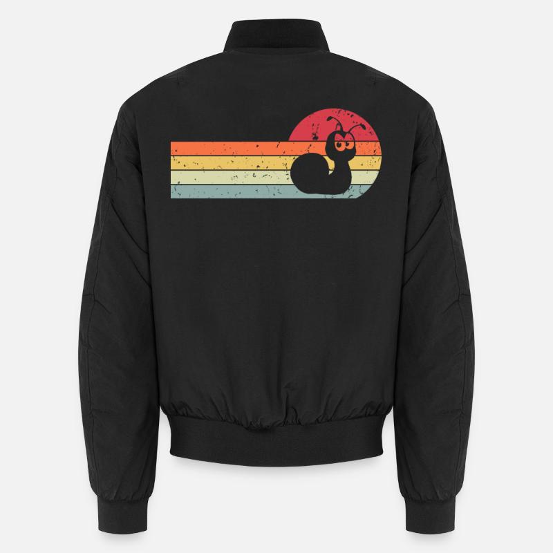 Snail - Unisex Bomber Jacket - black