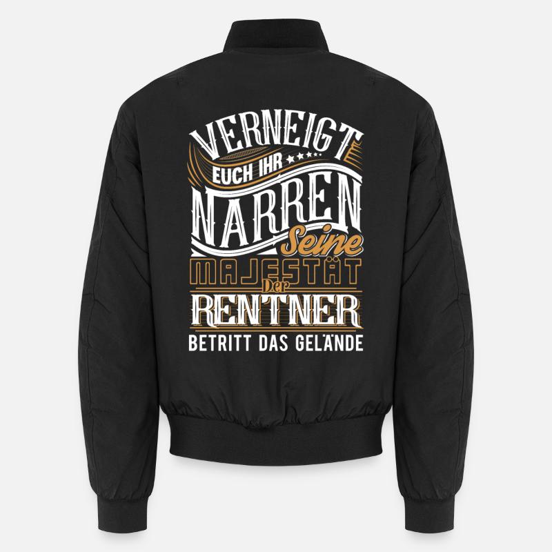 Rentner - Unisex Bomberjacke - Schwarz