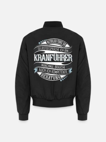 Kranführer - Unisex Bomberjacke - Schwarz