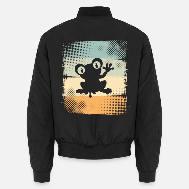 Frosch - Unisex Bomberjacke - Schwarz