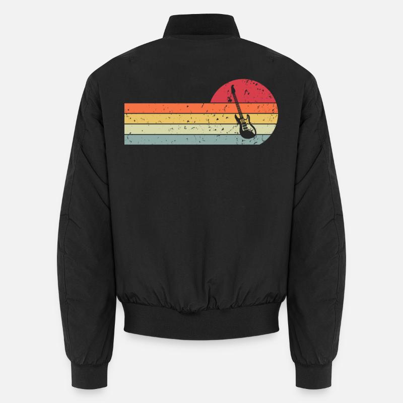 Gitarre - Unisex Bomberjacke - Schwarz