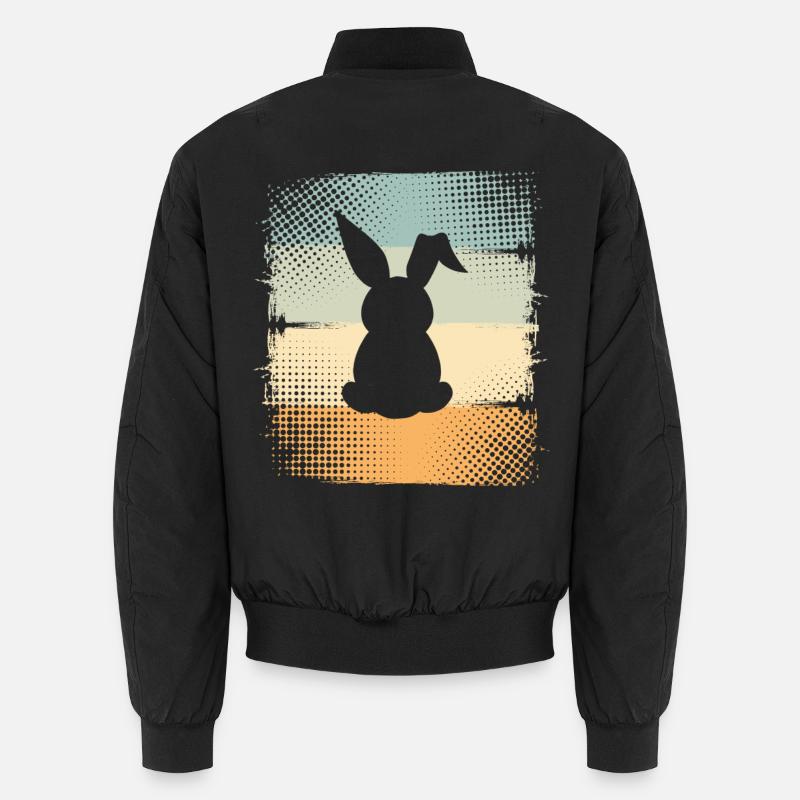 Rabbit - Unisex Bomber Jacket - black