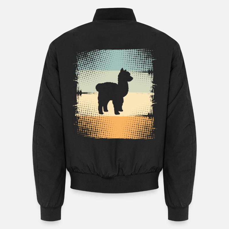 Alpaka - Unisex Bomberjacke - Schwarz
