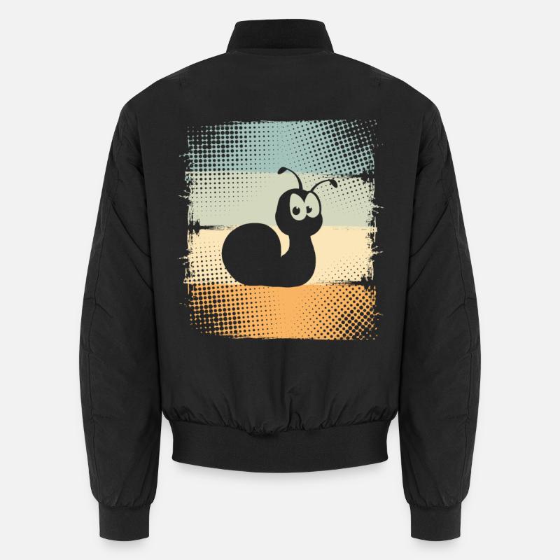 Schnecke - Unisex Bomberjacke - Schwarz