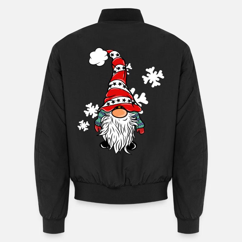 Elfes de Noël avec des flocons de neige Bomber unisexe