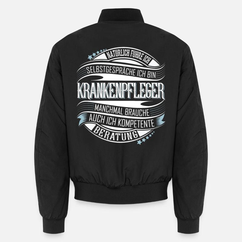 Krankenpfleger - Unisex Bomberjacke - Schwarz