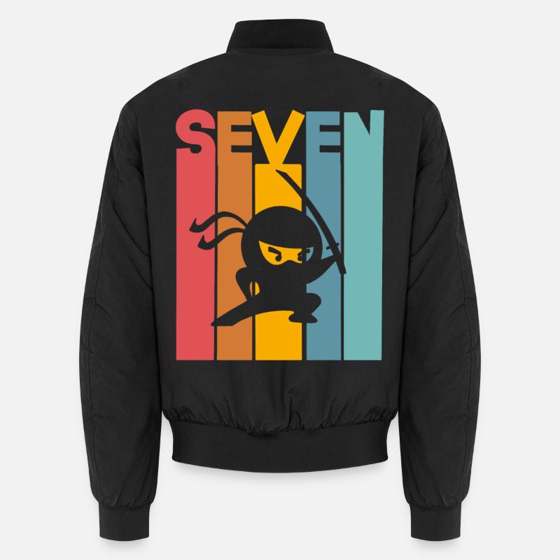 Ninja 7ème anniversaire Enfants Bomber unisexe