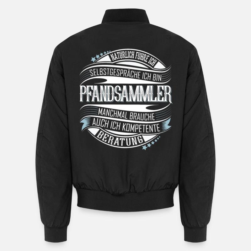 Pfandsammler - Unisex Bomberjacke - Schwarz