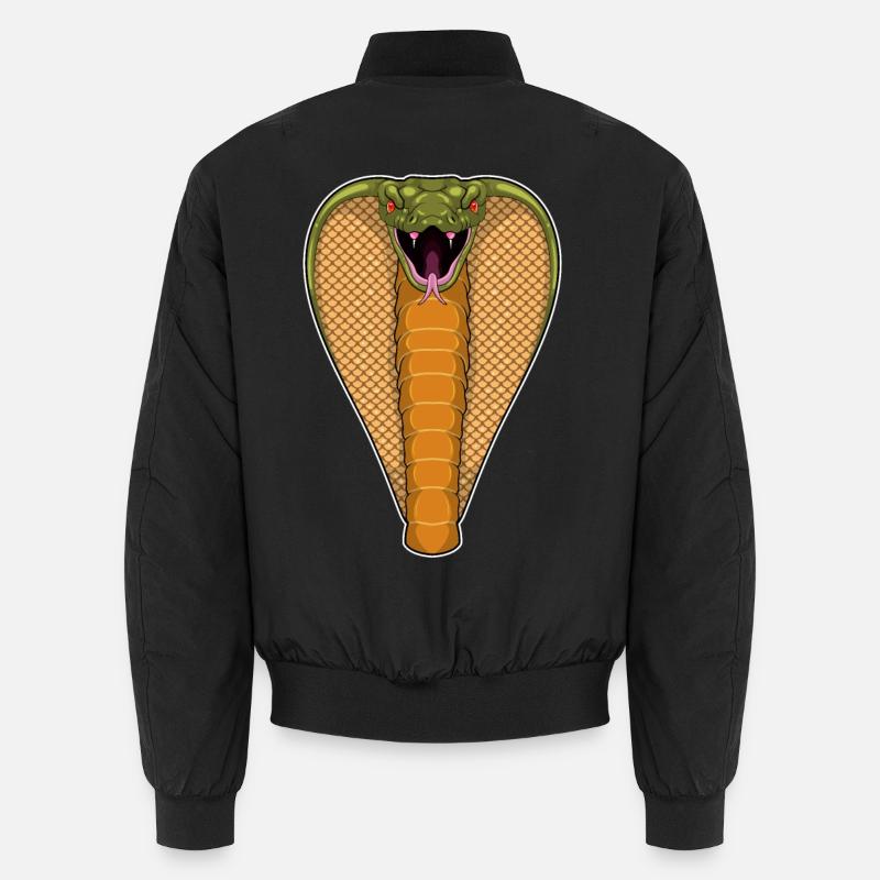 Kobra Schlange - Unisex Bomberjacke - Schwarz