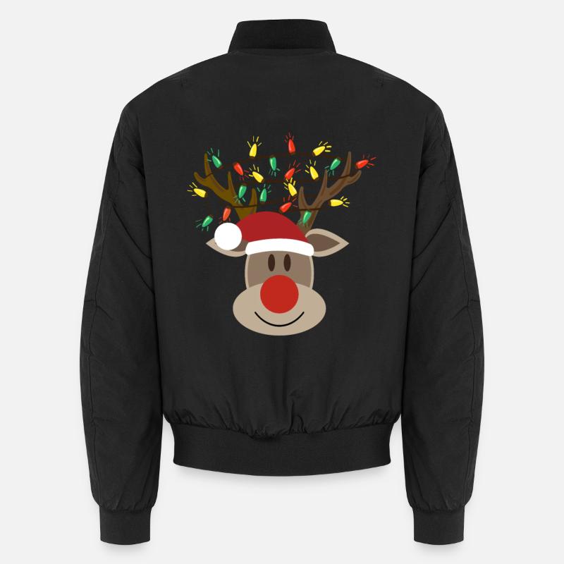 Moose Head Rudolph Orignal Renne - Bomber unisexe - noir