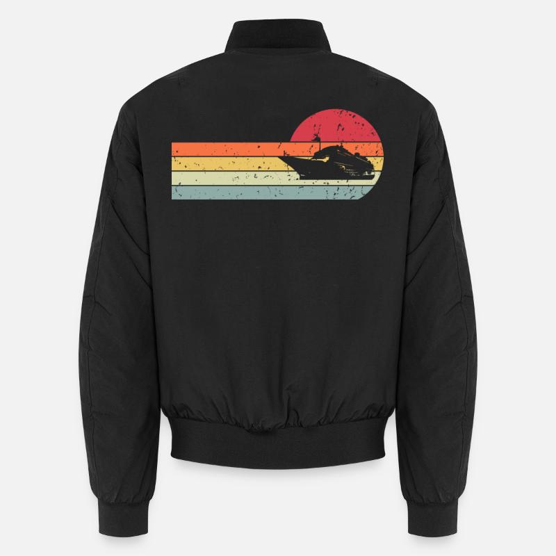 Schiff - Unisex Bomberjacke - Schwarz