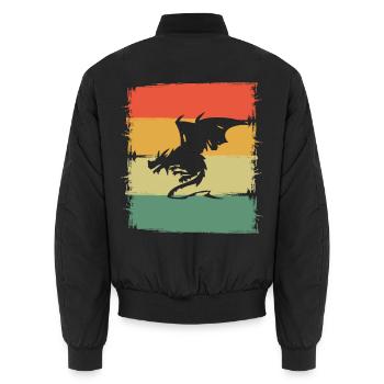 Dragon Dragon - Bomber unisexe - noir - Dos - AI Model Male 185 light (185cm)