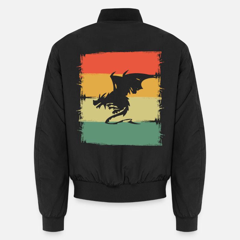 Dragon Dragon - Unisex Bomber Jacket - black