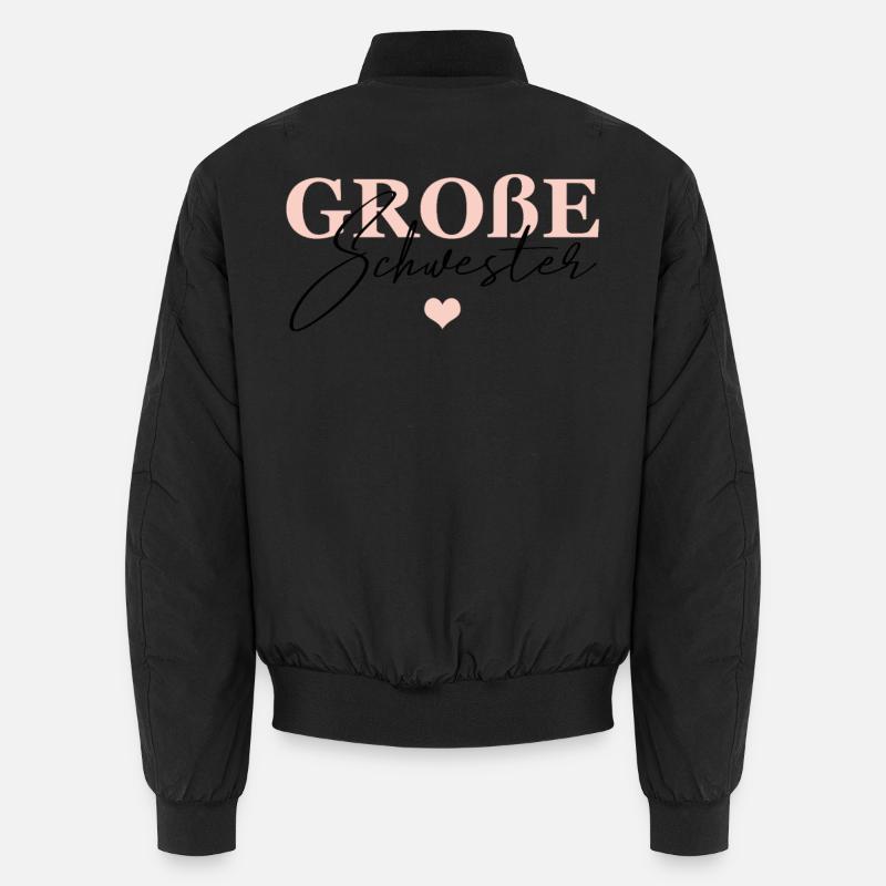 Große Schwester - Unisex Bomberjacke - Schwarz