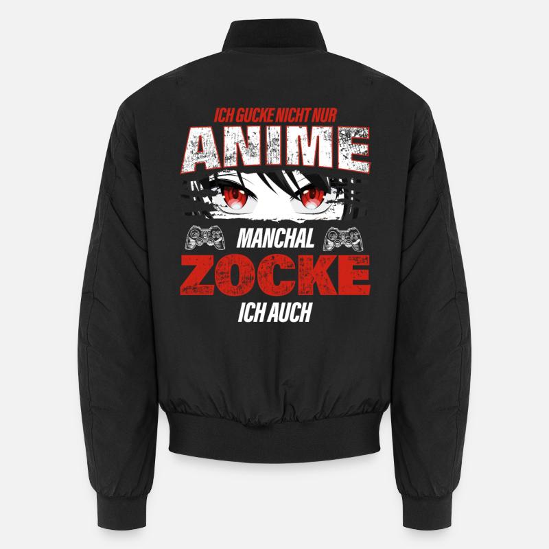 I don't just watch anime sometimes I also gamble Unisex Bomber Jacket