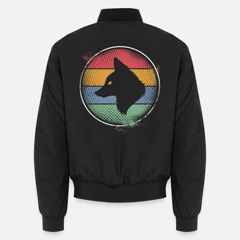 Renard - Bomber unisexe - noir