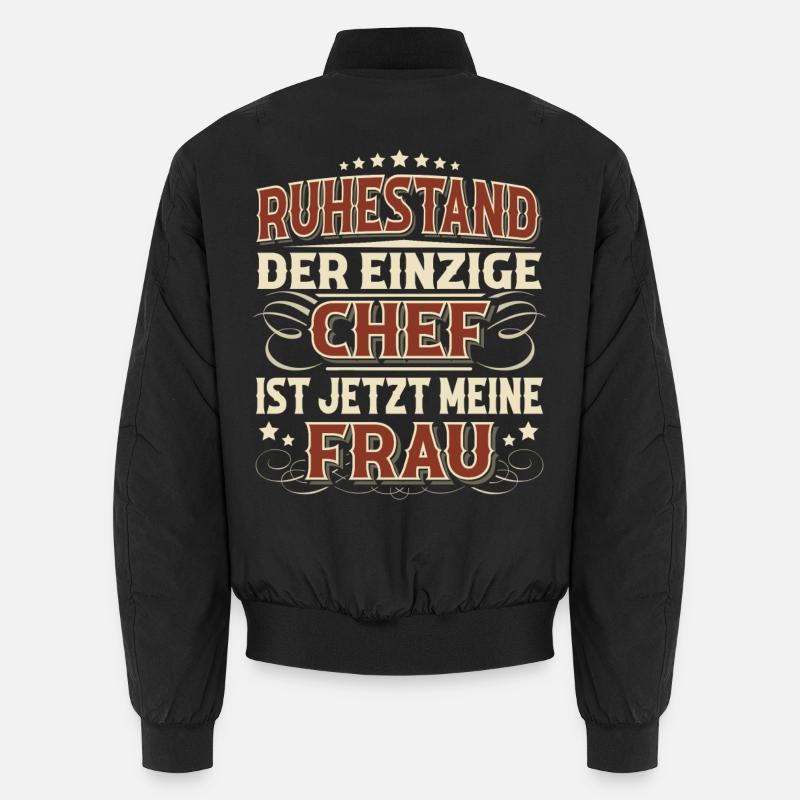 Rentner Ruhestand - Unisex Bomberjacke - Schwarz