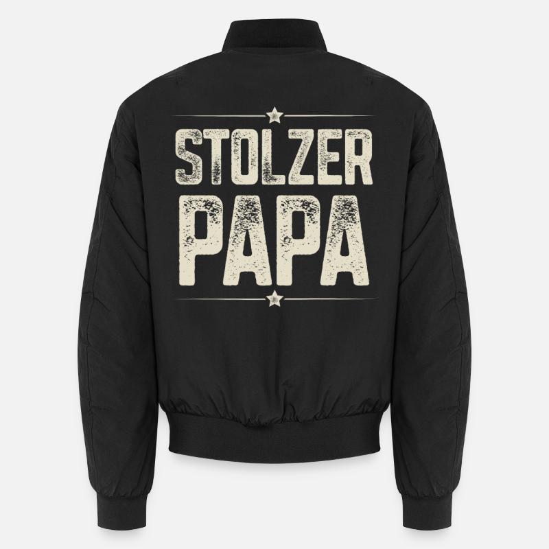 Stolzer Papa Unisex Bomberjacke