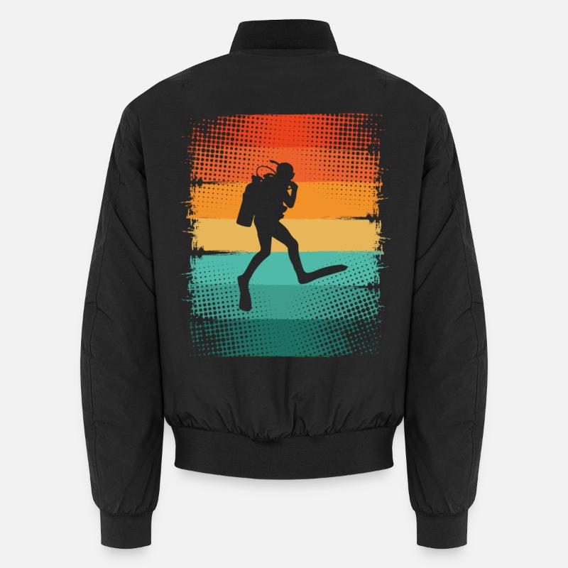 Divers Diving - Unisex Bomber Jacket - black