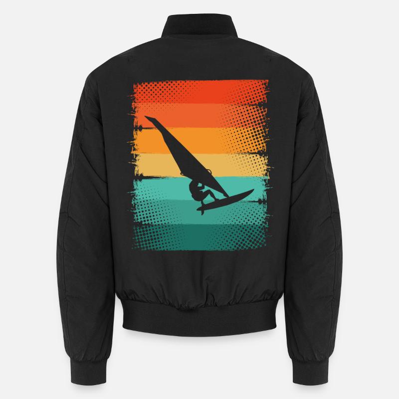 Windsurfen - Unisex Bomberjacke - Schwarz