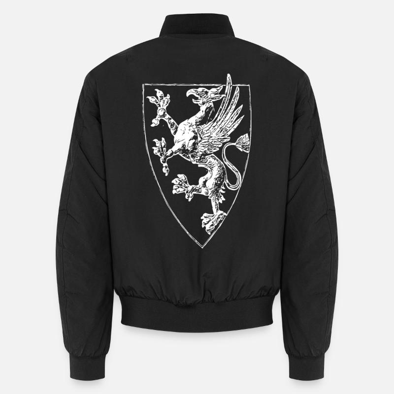 Rostock - griffon debout - Bomber unisexe - noir