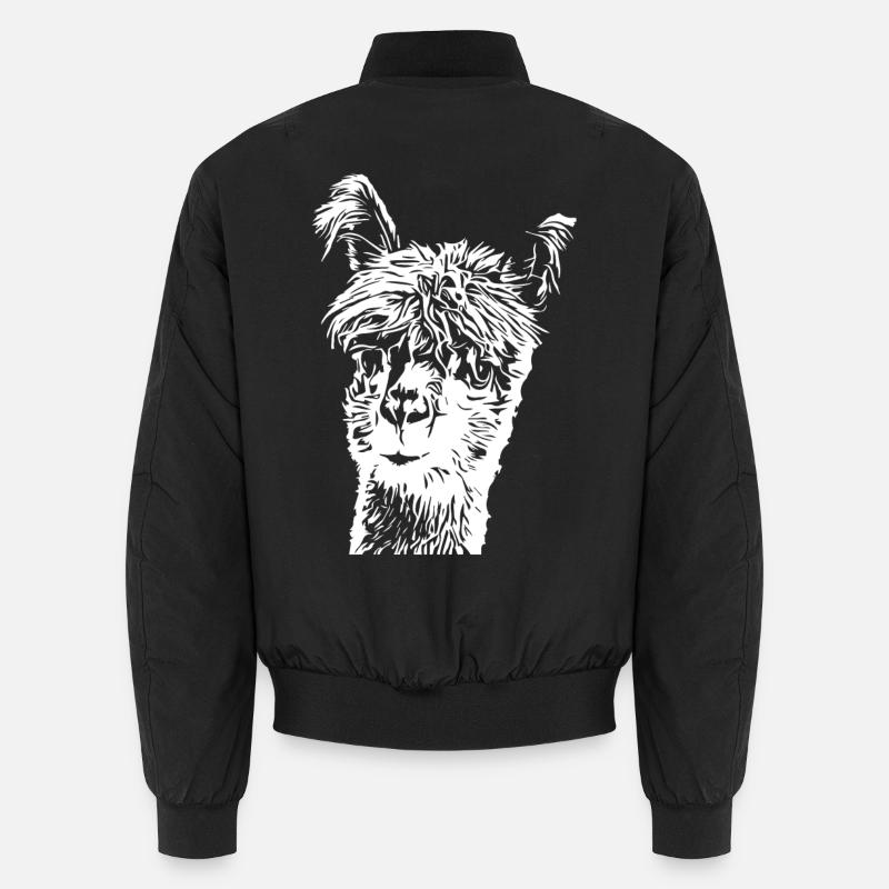 Lama Alpaca Unisex Bomber Jacket