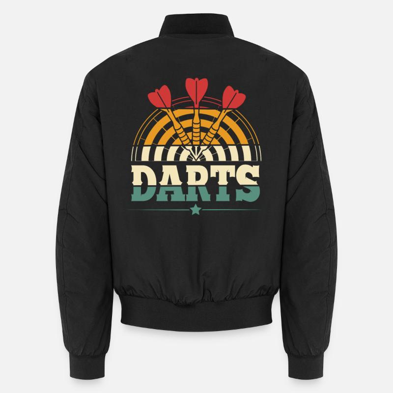 Darts Darts Darts Players Darts - Unisex Bomber Jacket - black