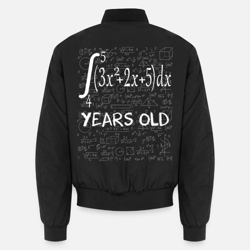 75th birthday 75 years mathematical integral Unisex Bomber Jacket