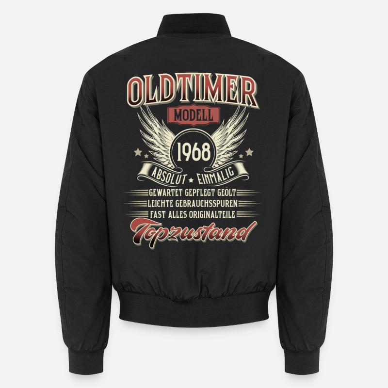 1968 Geboren Geburtstag Oldtimer Unisex Bomberjacke