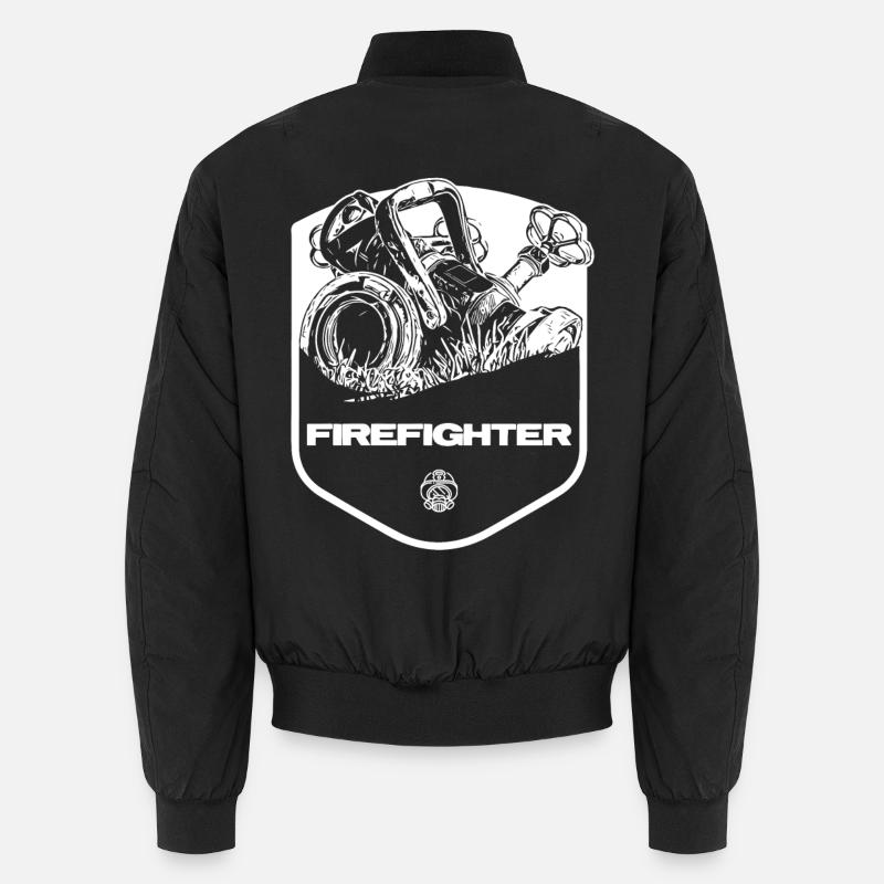 Firefighter - Unisex Bomber Jacket - black
