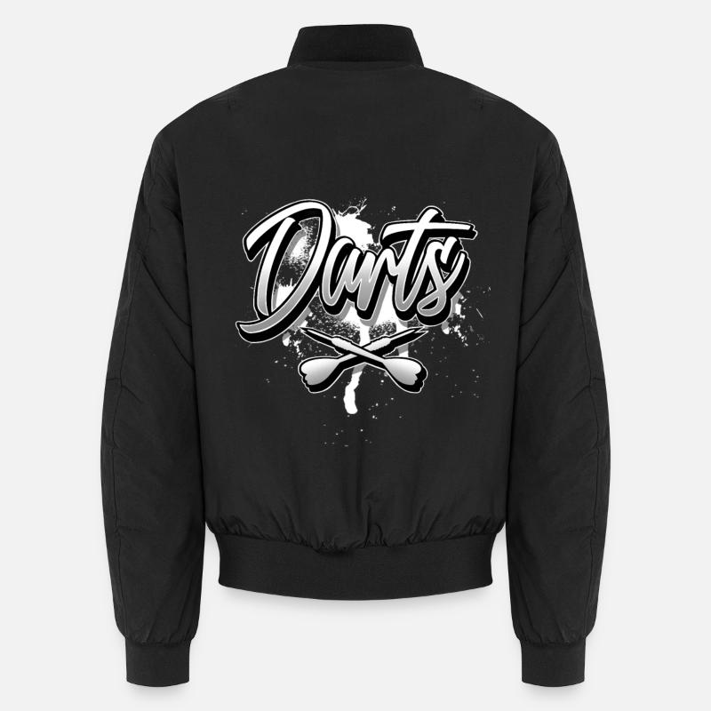 Darts - Unisex Bomberjacke - Schwarz
