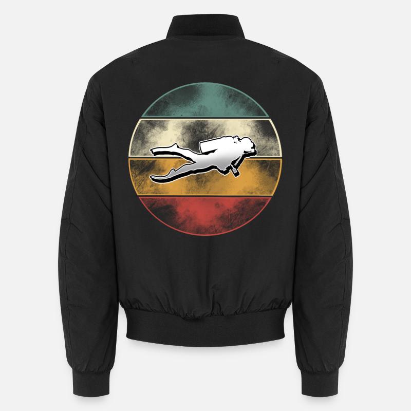 Divers Diving - Unisex Bomber Jacket - black