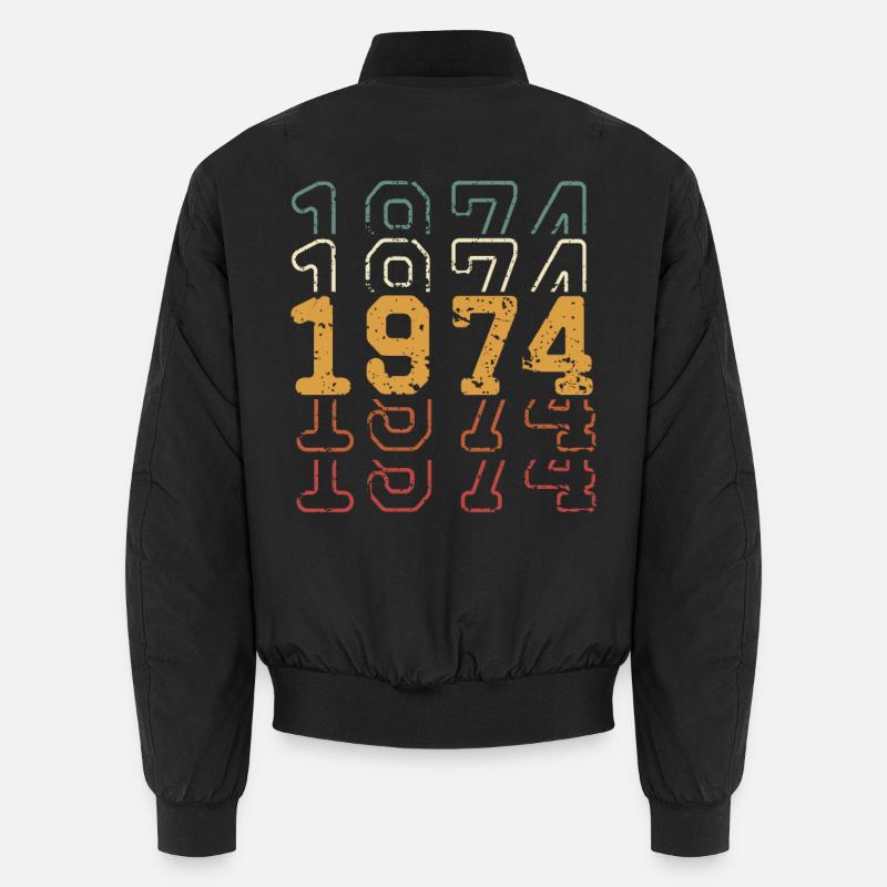 1974 - Unisex Bomberjacke - Schwarz