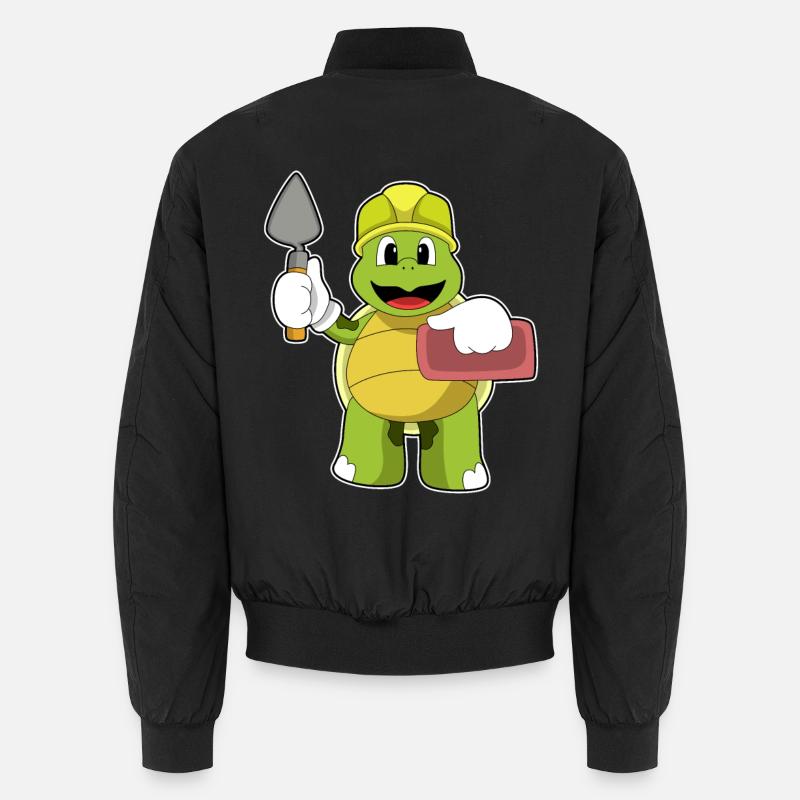 Tortoise Mason Trowel - Unisex Bomber Jacket - black
