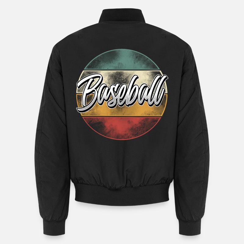Baseball - Unisex Bomberjacke - Schwarz