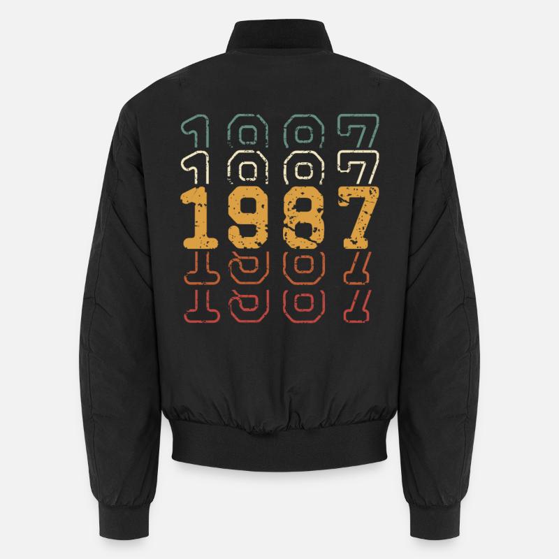 1987 - Unisex Bomberjacke - Schwarz