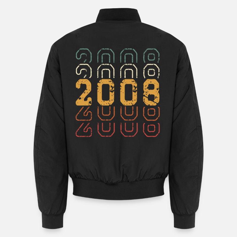 2008 - Unisex Bomberjacke - Schwarz