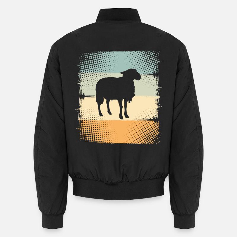Schaf - Unisex Bomberjacke - Schwarz