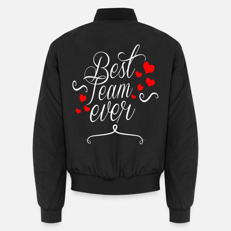 Best Team Ever - Unisex Bomber Jacket - black