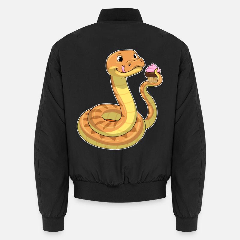 Snake Muffin - Unisex Bomber Jacket - black