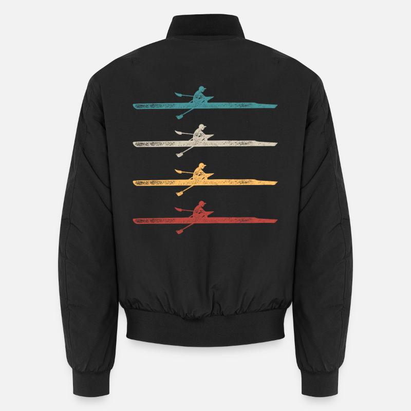 Rameur Rameur Bateau d’aviron Vintage Bomber unisexe