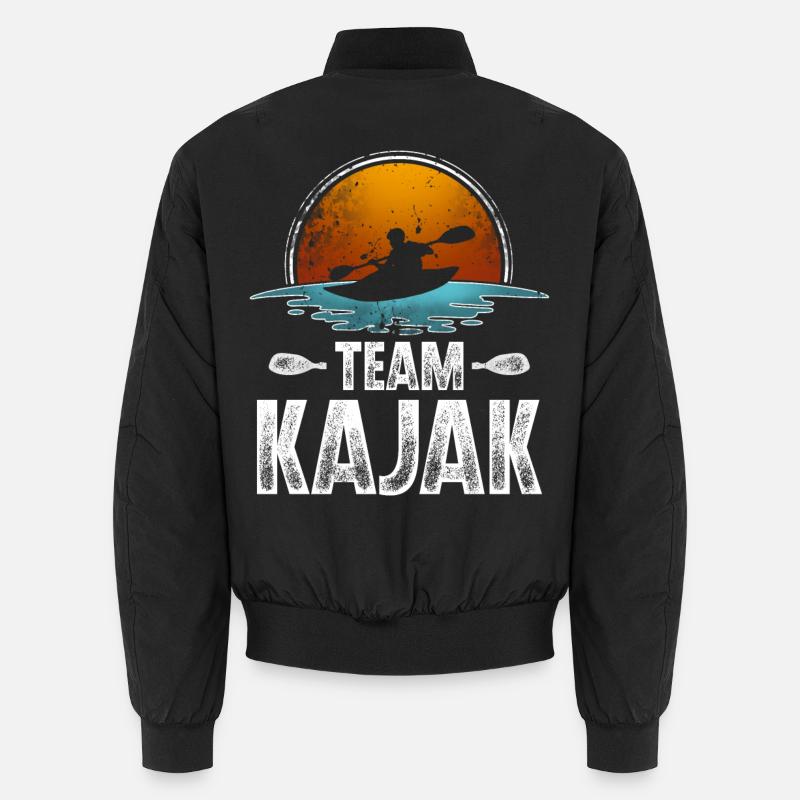 Kajak Kajakfahrer Kajaker Team Unisex Bomberjacke