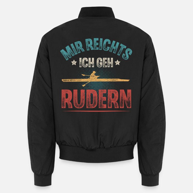 Rudern Ruderer Ruderboot Unisex Bomberjacke