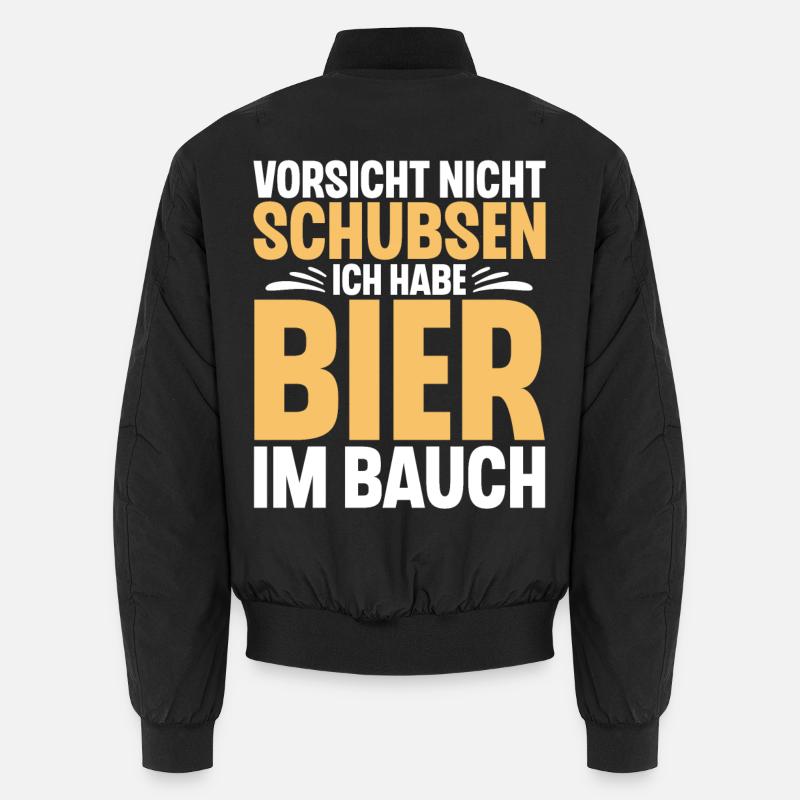 Bier Spruch Lustig Saufen Unisex Bomberjacke
