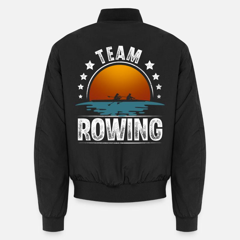 Rowing Rower Rowing Boat Team Unisex Bomber Jacket