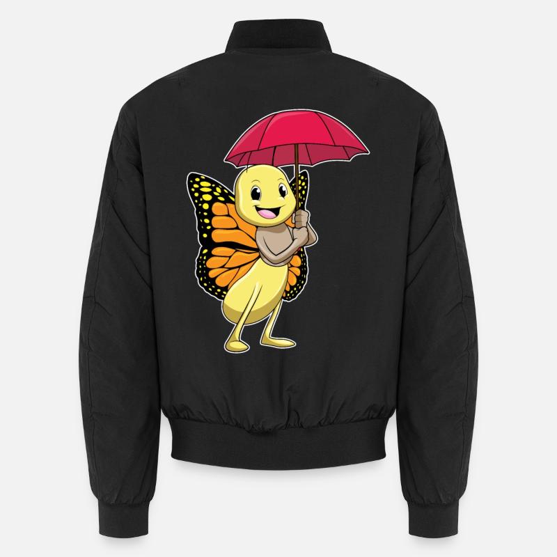 Papillon avec parapluie - Bomber unisexe - noir