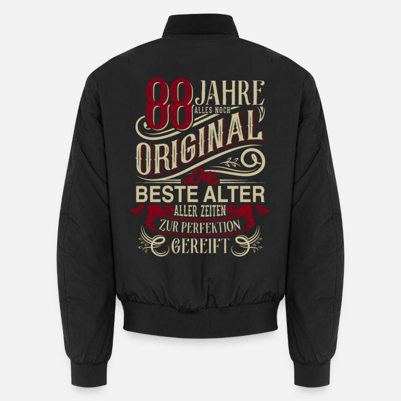 88. Geburtstag Vintage Retro Unisex Bomberjacke
