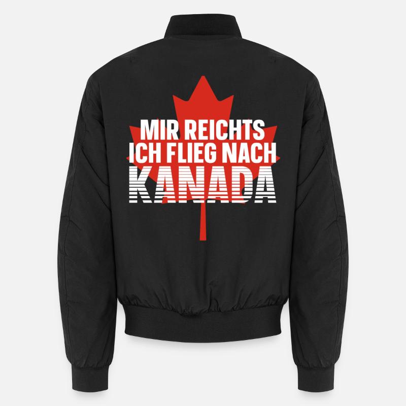 Kanada - Unisex Bomberjacke - Schwarz