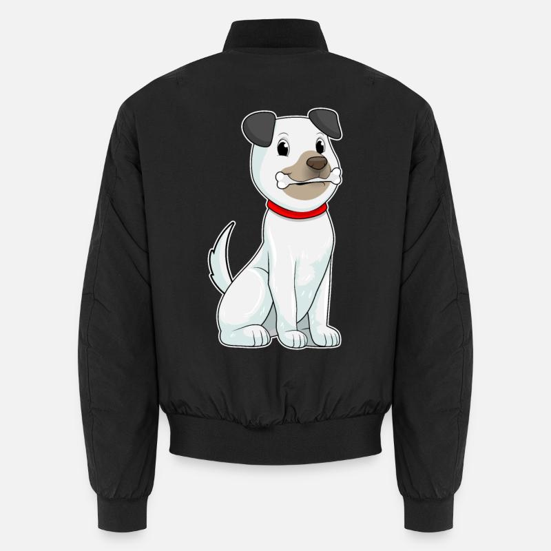 Chien avec des os - Bomber unisexe - noir