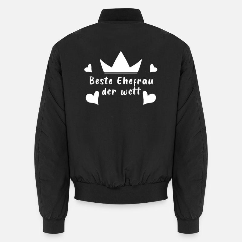 Beste Ehefrau der Welt - Unisex Bomberjacke - Schwarz